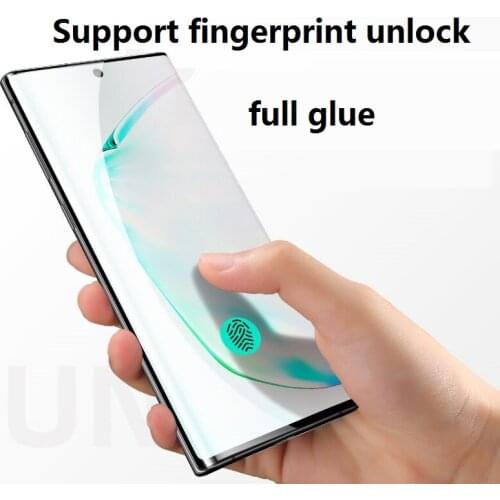 5D Curved Full Glue Adhesive Tempered Glass for Samsung S10 Plus S10E S9plus S8 Note8 9 Note10 pro Full glue Screen Protector