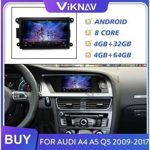 Car Radio for Audi A4 A5 Q5 2009-2017 Android Screen Car Audio Multimedia Player GPS Navigation Head Unit Carplay Mirror Link