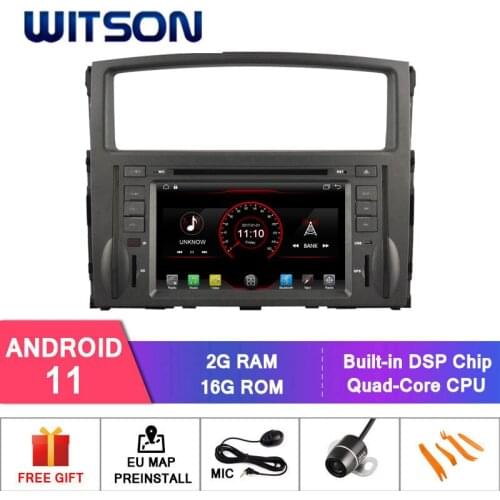 WITSON Android 10. 0 2GB RAM 16GB FLASH CAR RADIO for MITSUBISHI PAJERO GPS+DAB+OBD+TPMS+DVR supported