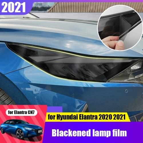 Car film color change film suitable for Hyundai Elantra Avante CN7 20 21 Car headlight taillight blackened lamp film