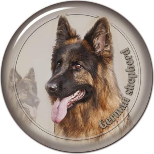 B0874# 13CM/17CM Self-Adhesive Decal German Shepherd Dog V2 Car Sticker Decors on Bumper Rear Window Laptop