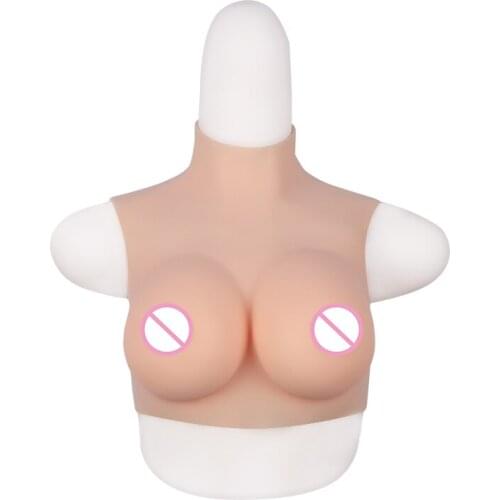 In Stock Silicone Breast High Neck Hollow Breast Implant High Elastic Fake Breasts Fake Breasts Disguise Fake Breasts Multi Cups