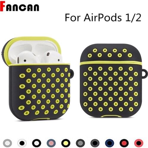 Cover for Airpods 2 1 Case Silicone Air pods Earphone Protector for Airpod2 Acessories Cover with keychain Airpods Cases