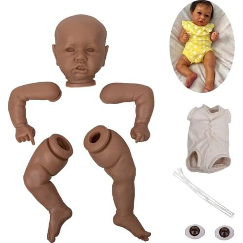 Doll-Parts Unpainted Blank Kits DIY Lifelike Tink Vinyl Kit For 23 Inches Reborn Baby Head And Arms Legs Easy To Do Reborning