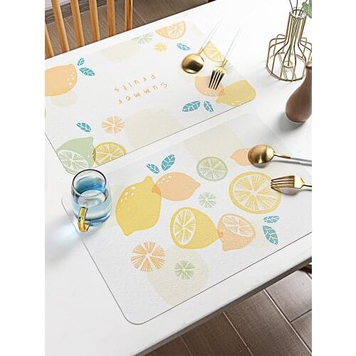 Childrens dining mat waterproof oil-proof heat insulation Nordic creative simple cartoon cute non-slip heat-resistant lunch
