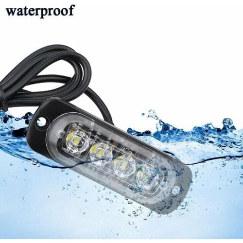 Car Working Light Fog Urgent Working 12V-24V 4LED Accessories Replacement