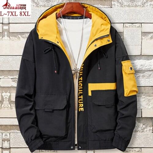 Plus size 7XL 8XL streetwear Japanese Hip Hop MA1 Pilot Bomber Jacket men Harajuku Multi-pocket waterproof Jackets male Coat