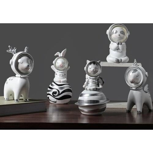 Space Small Animal Decoration Desktop Decoration Living Room Decoration Resin Model