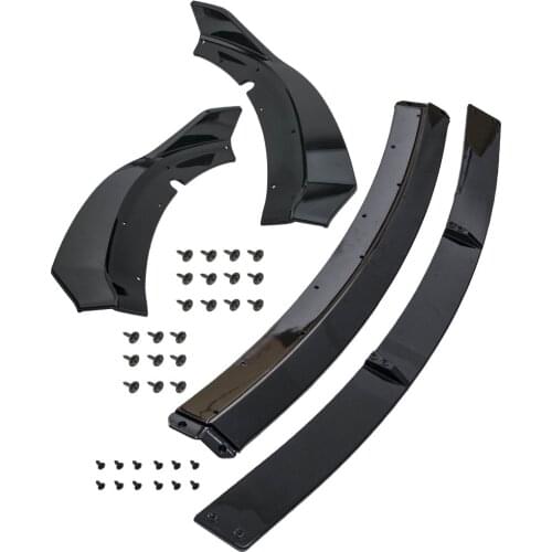 Lower Front Bumper Chin Lip Lower Splitter for Dodge Charger SRT V2 Style 2015-2021 for SRT Hellcat Sedan 4-Dr 2015-2020 Black