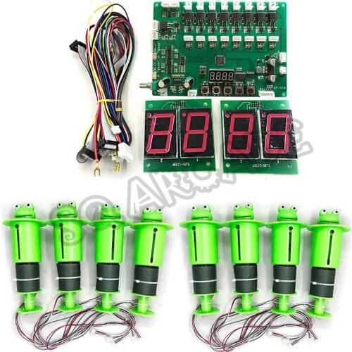 Hammer Hit Frog / mouse Arcade Games Machine DIY kit with main board and 8 hitting heads for build up a kids coin operated game