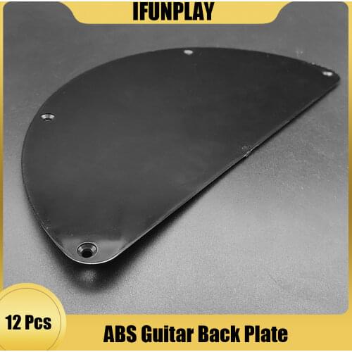 12pcs PVC Sand Grinding Guitar Pickguard Cavity Cover Back Plate for Guitar Bass Accessory Black