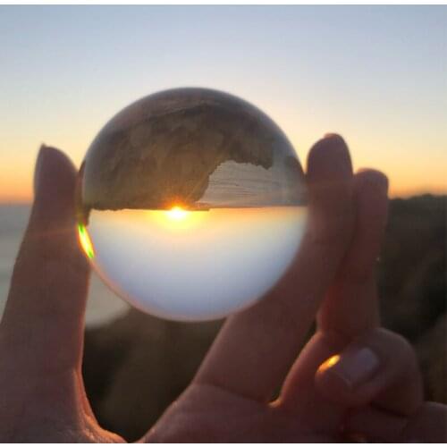 Optical Prism Crystal Ball Optical Glass Reflective Spheres Magic Crystal Ball Wedding Decoration Christmas Gifts