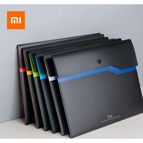 From Xiaomi Fizz Filing Product A4 File Holder Organizer 2-Layer Large Capacity Document Bag Business Briefcase Office Supply