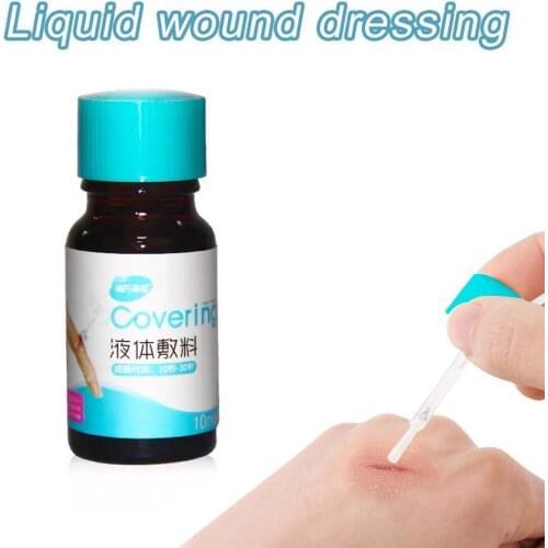 10ml Liquid Dressing Transparent Waterproof Bandage Disinfecting Wound Hemostatic Adhesive Wound Healing Gel Liquid Band-aid