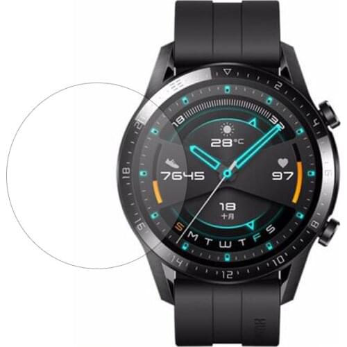 Tempered Glass Clear Protective Film For Huawei Watch GT 2 Active / Elegant GT2 42MM 46MM Smartwatch Full Screen Protector Cover