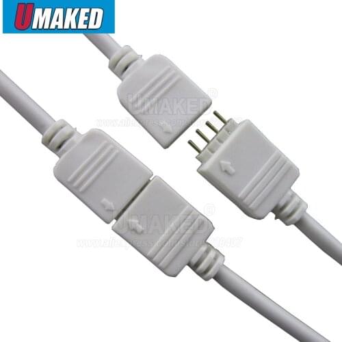 4pins LED RGB strip connector, Male and female connector,12V connector with wire for RGB strip light