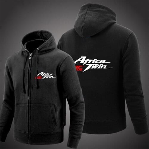 Africa Twin Crf 1000 L Hoodies Spring Zip Pullover Sleeve Outerwear Fleece Cotton Sweatshirts Casual Harajuku Hip Hop Coats Tops