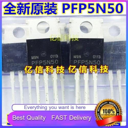 10Pcs/Lot New Original PFP5N50 5A500V Field Effect Tube 5N50 DIRECT PLUG TO-220 IRON SEAL Good Quality