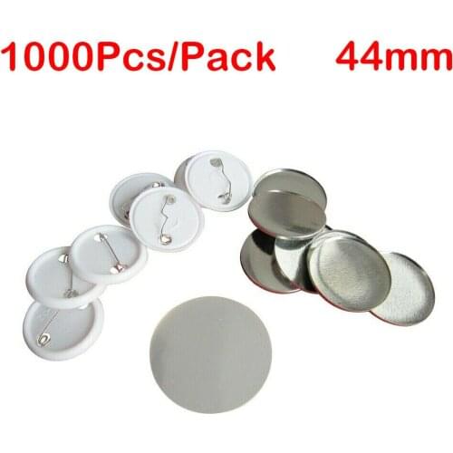 1000pcs 1-3/4" (44mm) Blank Pin Badge Button Supplies for Badge Maker Machine