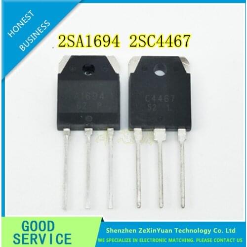 5PAIR=10PCS 2SA1694 2SC4467 A1694 C4467 TO-3P TUBE AUDIO AMPLIFIER PAIR NEW