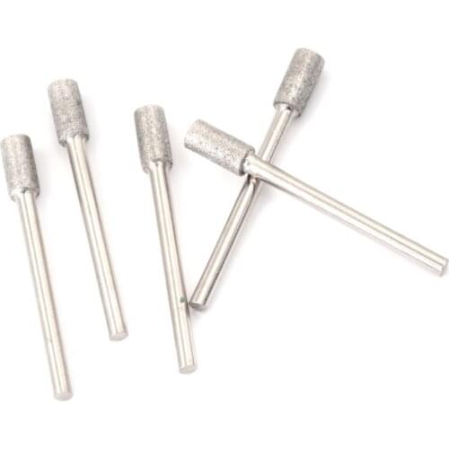 5PCS Diamond Chainsaw Sharpener Burr Stone File Chain Saw Sharpening