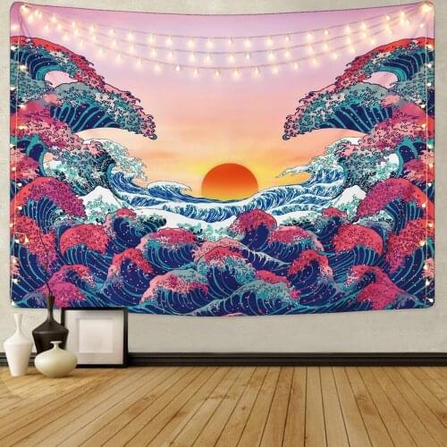 95x73 cm Psychedlic Mandala Tapestry Hippie Room Wall Hanging Blanket Art Home Decor 6 Styles