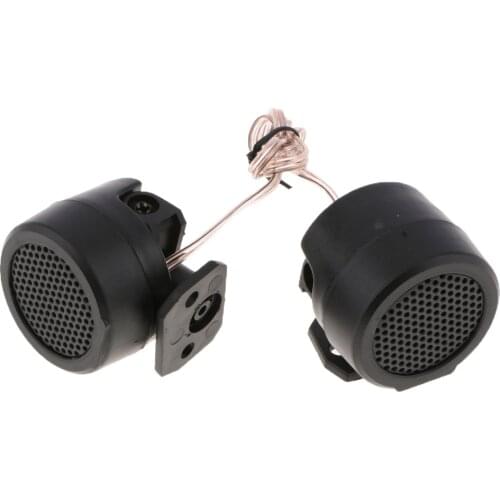 2 Pack Car Plastic Flush Mount Audio Loud Speaker Dome Tweeters 500W Black