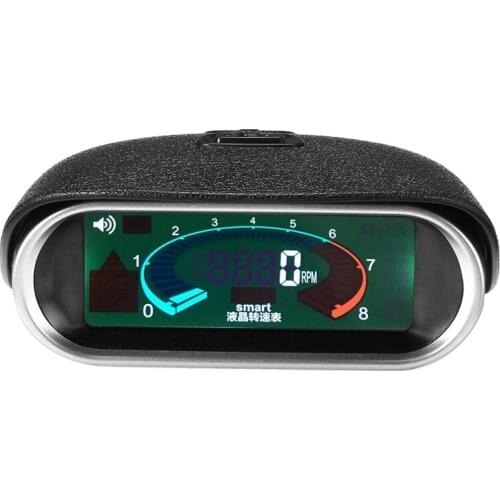 Car Universal 50-9999RPM Tachometer LCD Digital Display Engine Tachometer Boat Truck LCD Sn RPM Meter