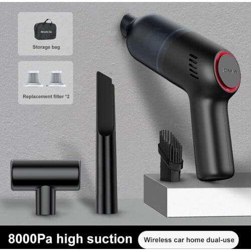 8000Pa Wireless Car Vacuum Cleaner Cordless Handheld Auto Vacuum Home & Car Dual Use Mini Vacuum Cleaner With Built-in Battrery