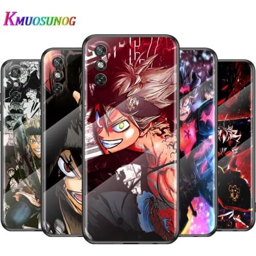 Anime Black Clover For Huawei Y6 Y7 Y9 Y5P Y6P Y8S Y8P Y9A P Smart Z 2019 2020 2021Tempered Glass Cover Phone Case