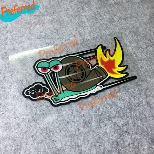 Classic Design Funny PSSHH Snail Turbo Decal Motocross Racing Laptop Helmet Trunk Wall Vinyl Car Sticker Die Cutting