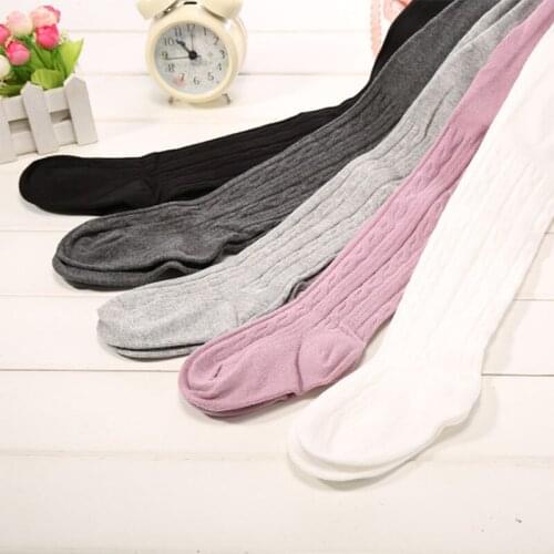 0-6Yrs Kids Baby Girls Tights Soft Cotton Pantyhose Knitted Tights Stocking 2019Spring/Autumn/Winter Infant Clothing