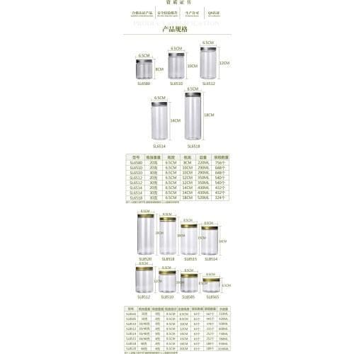 Aluminium-capped round plastic bottle with screw-strap lid, cake, honey, sealed container, food packaging, dry goods storage con