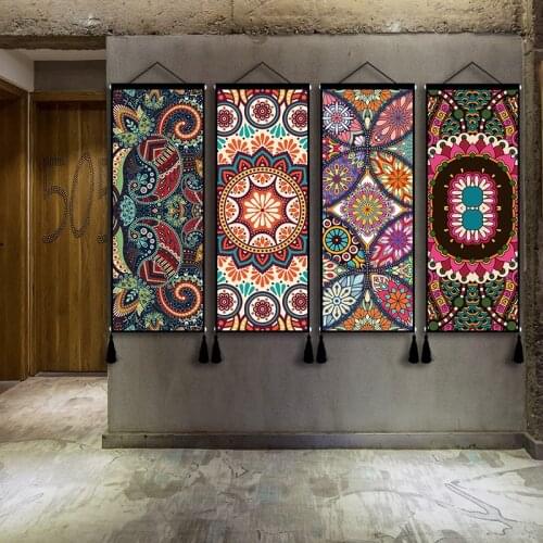 Mandala wall hanging decor picture Headboard tapestry Bohemian decoration for home Background cloth