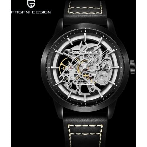 MISSFOX Men's Watch With Leather Strap