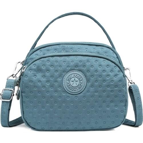 New Fashion Wave point Women Bag Nylon Waterproof Messenger Bags For Lady Crossbody Shoulder Bag Casual Handbags High Quality