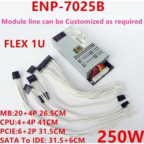 New PSU For Enhance Fully Modular 80plus Bronze Flex Small 1U 250W Power Supply ENP-7025B