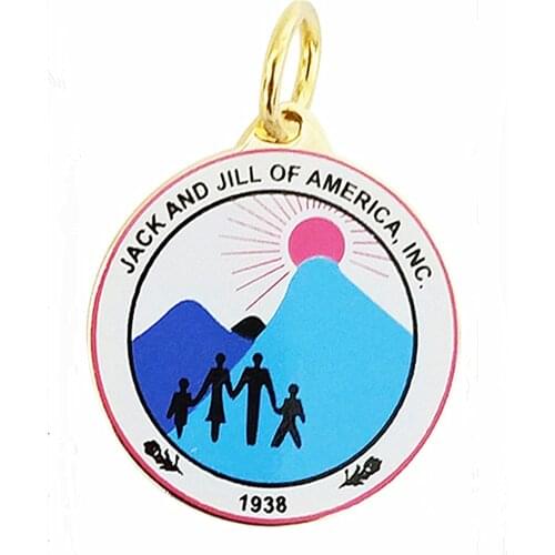 High Quality Eco Friendly Metal Enamel Color Jack And Jill Charms JJ Pendants Founded 1938 Years Jewelry Accessory
