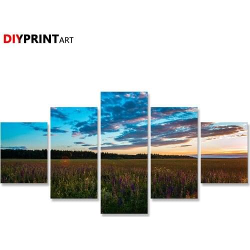 Landscape Nature 5 Pcs/set Modern Art Poster Paintings on the Wall A2263