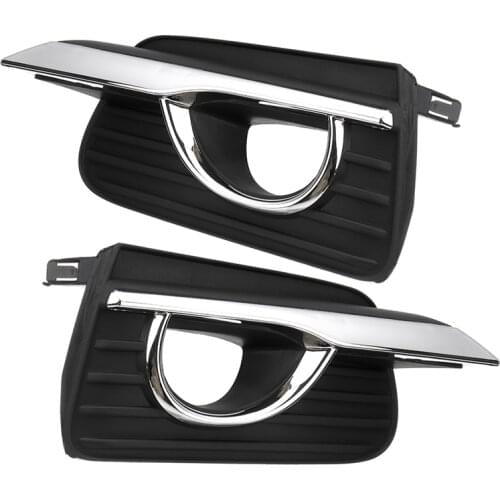 Pair Front Fog Light Lamp Frame Bezel Trim Cover for Infiniti Q50 Base 2014-2017