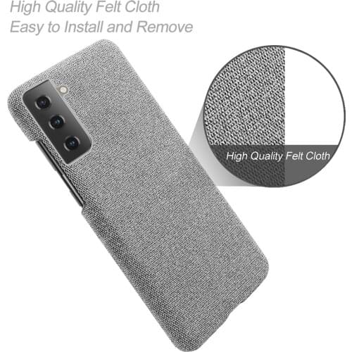 S21 FE Cloth Texture Fit Case For Samsung Galaxy S21 FE Capa Luxury Febric Antiskid Cover For Samsung S21 Fan Edition Lite S21fe