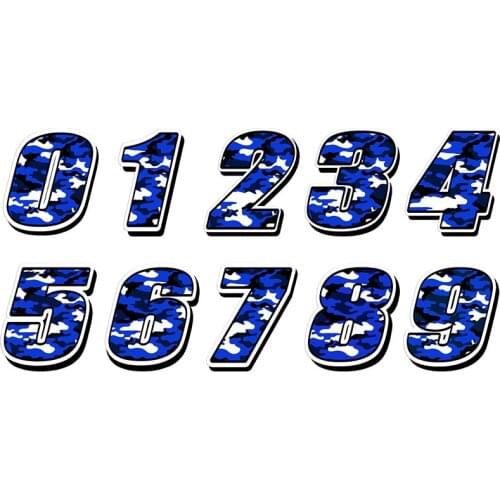 Fashion Car Styling Racing Number Motocross Auto Sticker Bike CarWaterproof Decals and Stickers