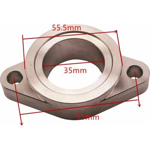 V Band Wastegate 38mm To 2 Bolt Adapter Manifold Adapter Flange For 38MM V Band Wastegate MV-S 304 Stainless Steel