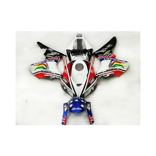Wotefusi Motorcycle Painted ABS Bodywork Fairing Set For Honda CBR 1000 2006 2007 (A)