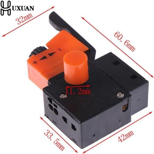 1pc AC 220V/4A FA2/61BEK Adjustable Speed Switch Plastic Metal For Electric Drill Trigger Switches New
