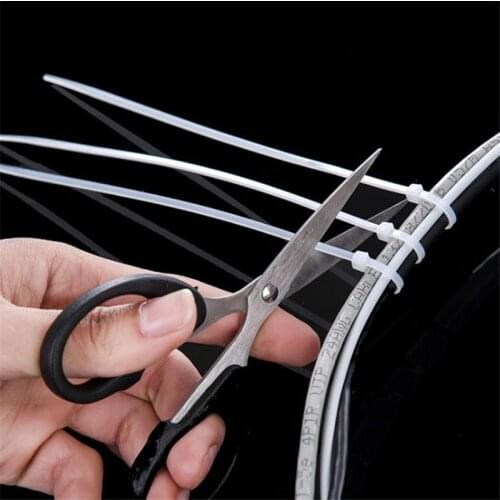 100 Pcs Nylon Cable Self-locking Plastic Wire Zip Ties Set 2.5*100 MRO & Industrial Supply Fasteners & Hardware Cable Ties