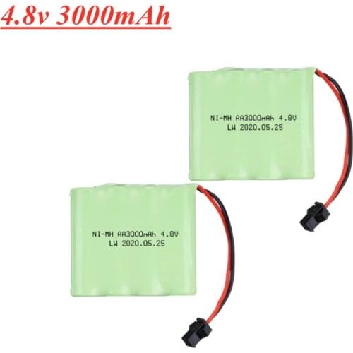 2PCS/lot 4.8V 3000mAh NI-MH Battery For RC Toy Electric toy security facilities electric toy 4.8 V NiMH AA battery pack