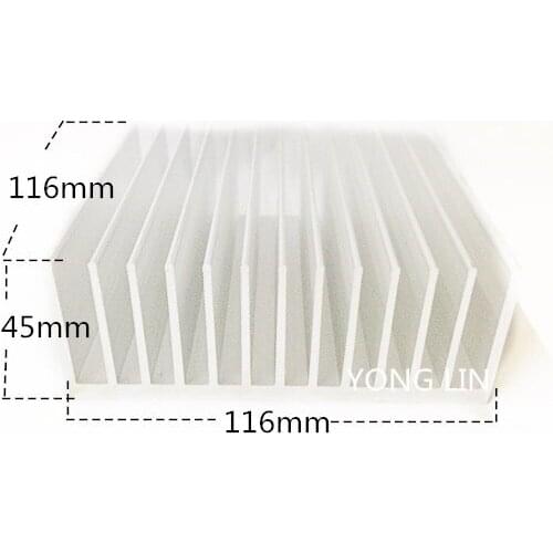 2PCS Industrial heatsink 116*45-116MM/Aluminum/ Casing fin/high power electric heat is special