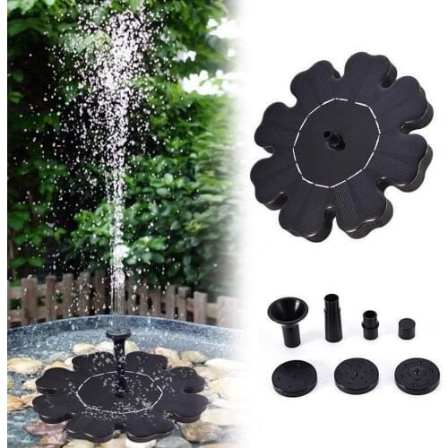 20 Pcs Outdoor Fountain Magnetic Pump Clean Water Pump with Flower-shaped Solar Floating DHLSP