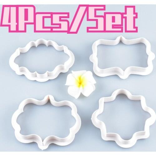 4Pcs/Set Cookie Stamp Biscuit Mold Cookie Cutter Set DIY Cookie Mold Stamp Pastry Tool Cake Decorating Tools Pastry Sugarcraft